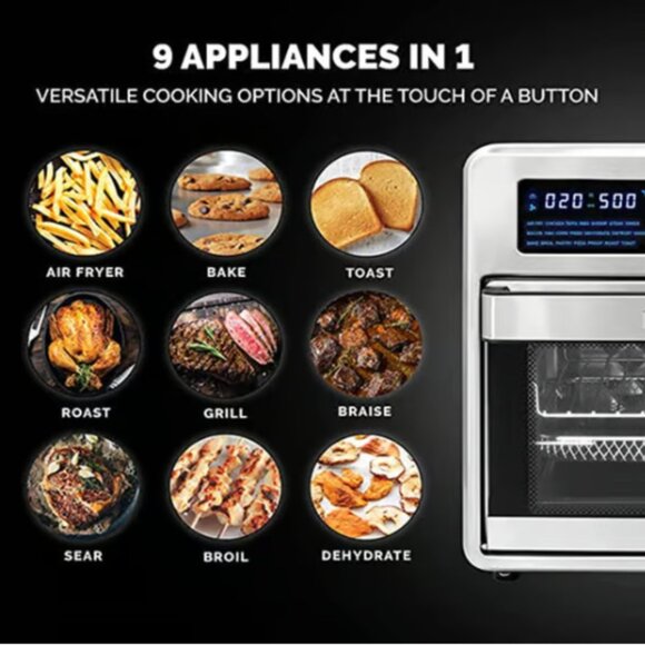 16qt. MAXX® Digital Air Fryer Oven, stainless steel. KALORIK ( New with box) - Picture 5 of 5